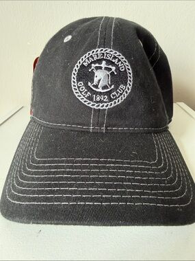 Bare Island Golf Club Embroidered Black Baseball Cap